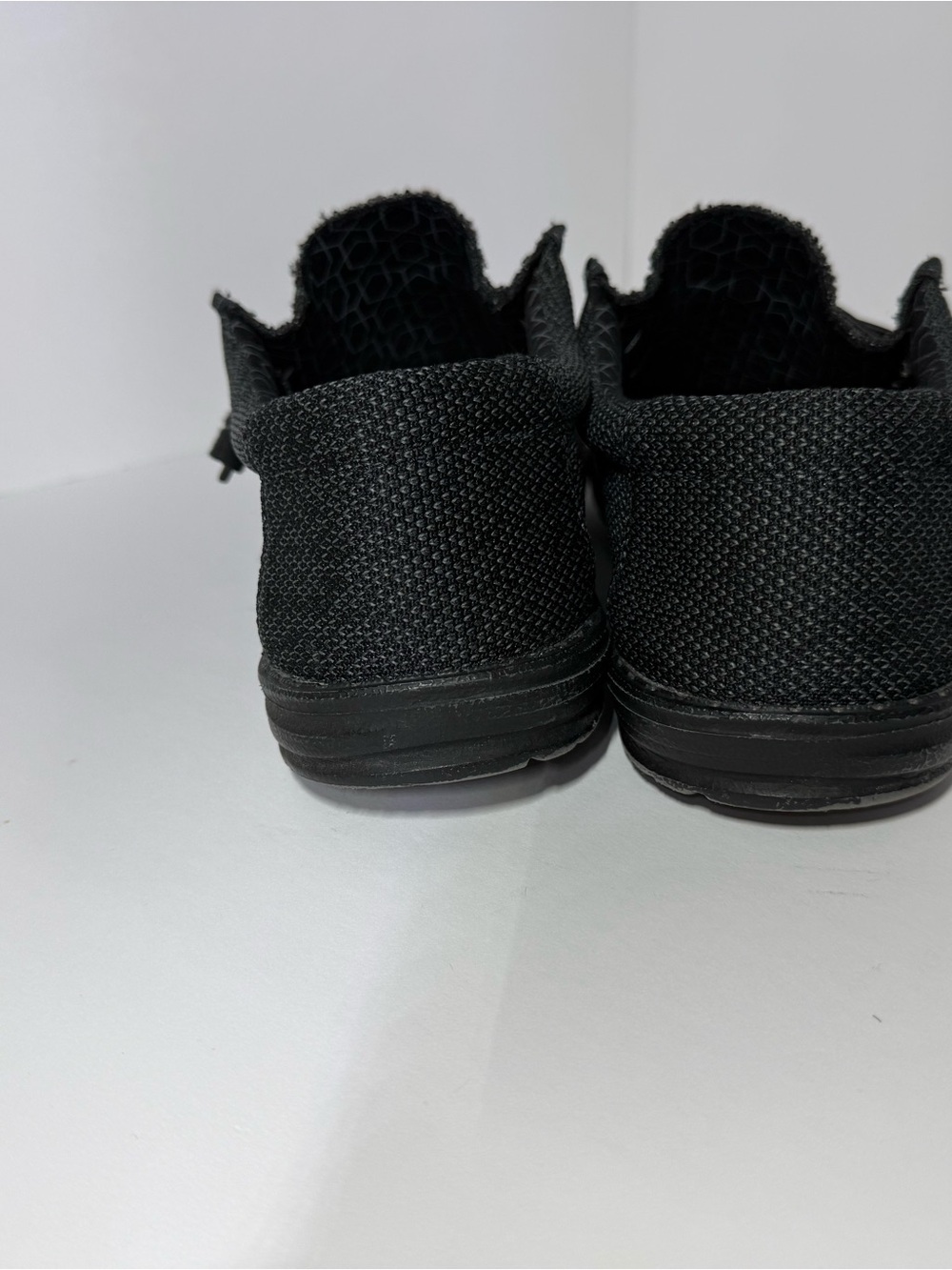 Hey Dude Black Knit Slip-On Loafers for Men - Picture 4 of 8
